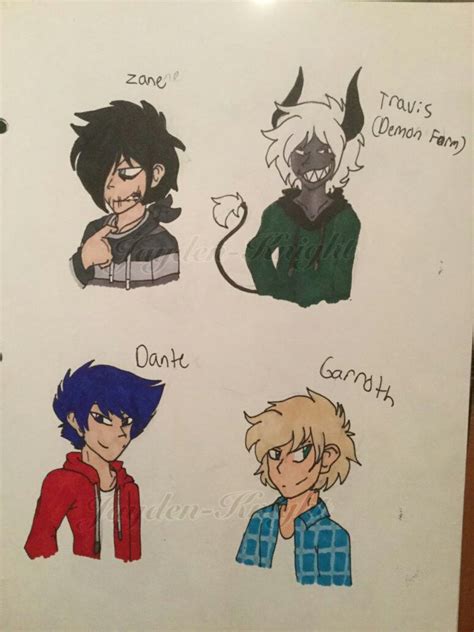 Garroth ~ senpia, zane , dante , travis (demon form) Minecraft Anime ...