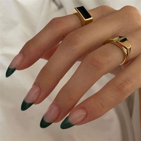 Green French Tip Nails: A Playful Twist On A Classic Look – ADDICFASHION