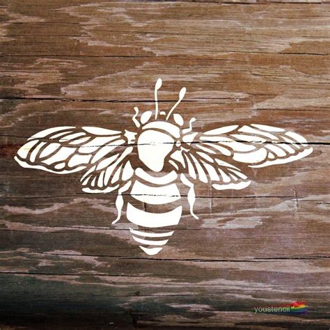 Bumble Bee Stencil for Walls, Furniture and Art ST2 - Etsy | Bee stencil, Stencils wall, Bee art