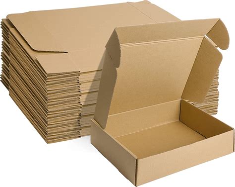 MEBRUDY 12x9x3 Inches Shipping Boxes Pack of 20, Small Corrugated ...