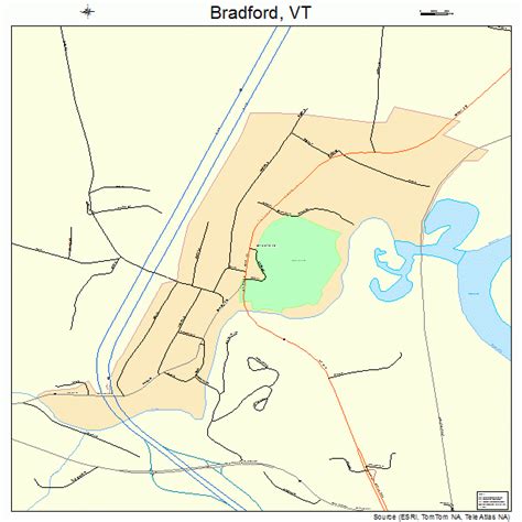 Bradford Vermont Street Map 5007225