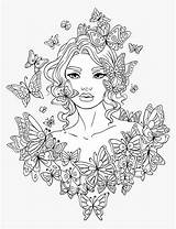 Girl Coloring Pages For Adults Easy To Color  Mandala coloring sketch template