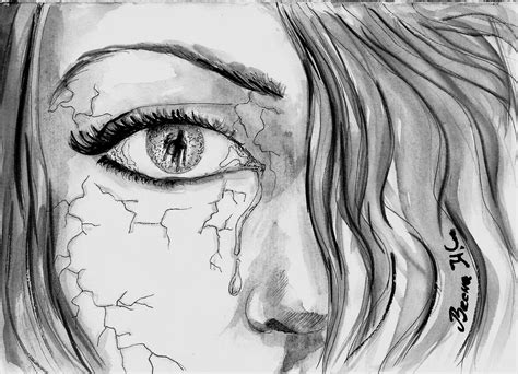 Sad Drawings, Dark Art Drawings, Drawing Sketches, Pencil Drawings, Sketching, Depression ...