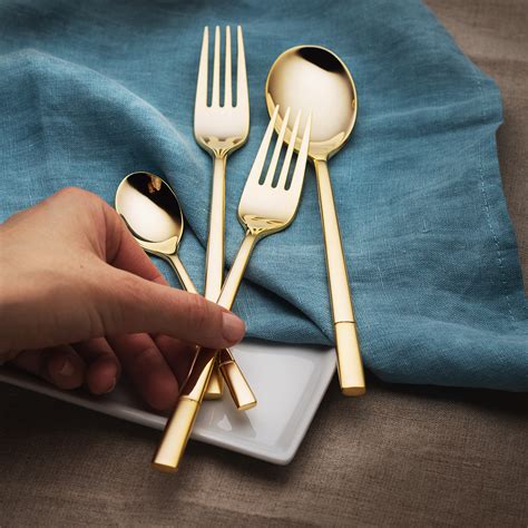 Cutlery Set - Luxus | Gold cutlery set, Cutlery set, Luxury cutlery