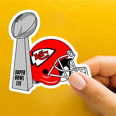 Chiefs Super Bowl Sticker Phone Laptop Kansas City NFL LIV | Etsy