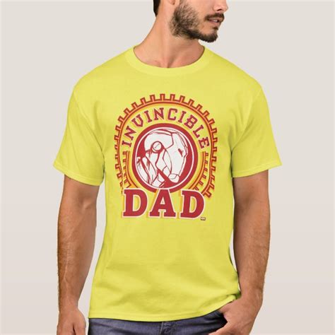 Iron Man | Invincible Dad Logo T-Shirt | Zazzle.com