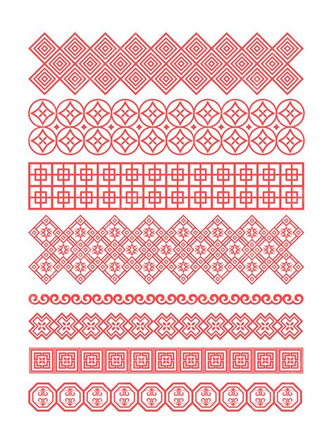 Chinese Classic Vector Hd PNG Images, Vector Chinese Classical Lace Pattern, Vector Pattern ...