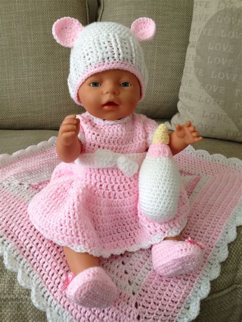 Crochet Doll Clothes Free Pattern, Baby Doll Clothes Patterns, Knitting Dolls Clothes, Crochet ...