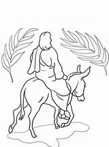 Palm Sunday Coloring Pages  Free Printable For Kids sketch template