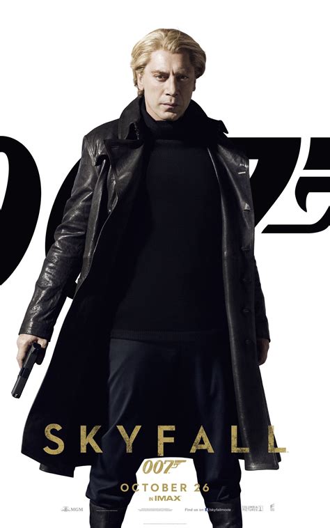 "Skyfall" character movie poster, 2012. Javier Bardem as Raoul Silva ...