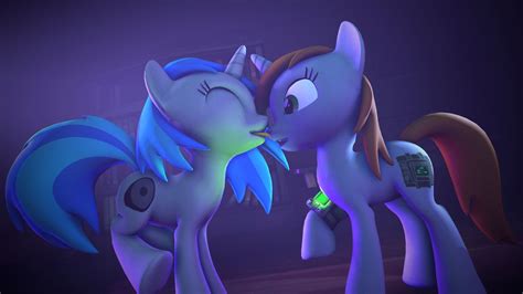 Littlepip and Homage-[SFM/Wallpaper] by KiT1212 | Baby pony, Dark ...