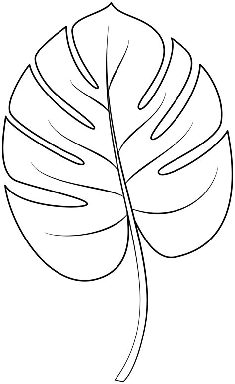 Jungle Leaf Printable - Printable Templates