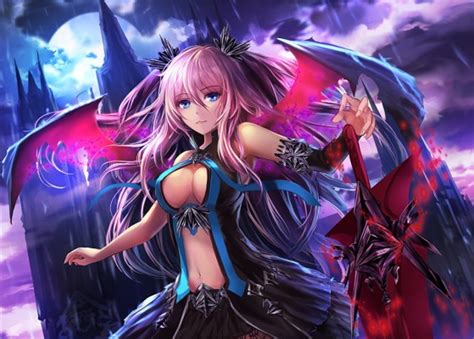 Demon Anime Girl - 1440x900 Wallpaper - teahub.io