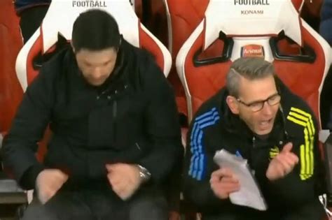 Embarrassing Mikel Arteta moment caught on BBC during Arsenal's FA Cup ...