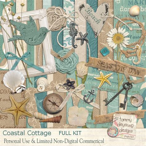 Beach Themed Scrapbook Kit Beach digital papers Beach clip | Etsy | Scrapbook kits, Beach ...