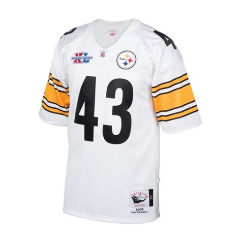 Troy Polamalu #43 Men's Mitchell & Ness Authentic Super Bowl XL Jersey