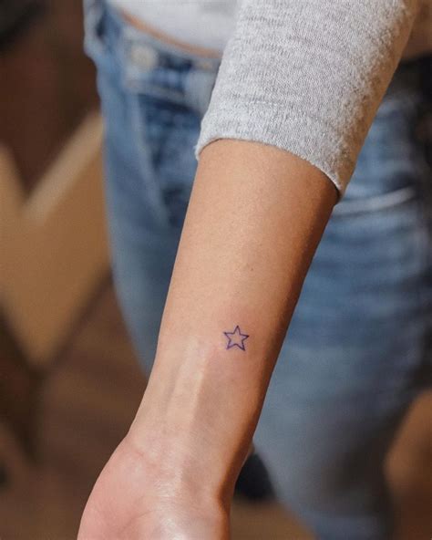 Heart Star Wrist Tattoos