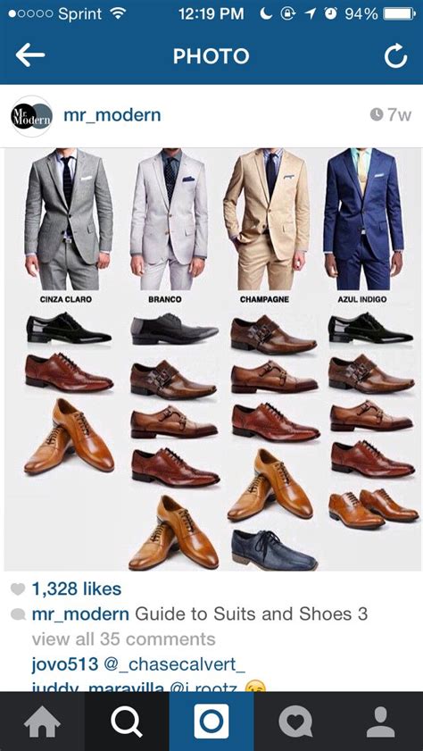 Suit and shoe color guide | Mens dress shoes guide, Dress shoes men ...