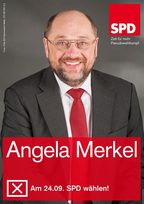 SPD-Wahlplakat: Angela Merkel | Satire. Foto: Foto-AG Gymnas… | Flickr