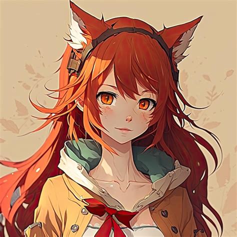 Premium AI Image | acute fox girl anime digital painting