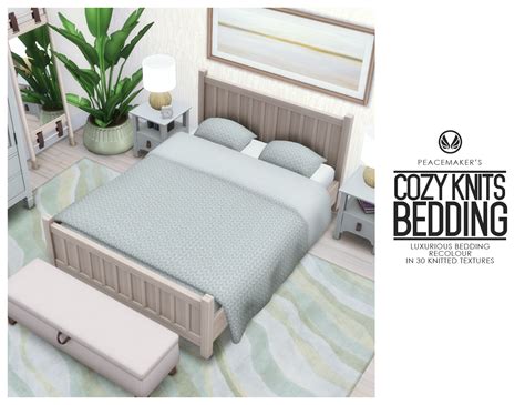 Simsational Designs: Cozy Knits Bedding - Luxurious Bedding in 30 ...