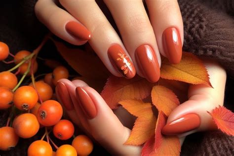 Embrace The Autumn Vibes With Stunning Burnt Orange Nails – BFNA