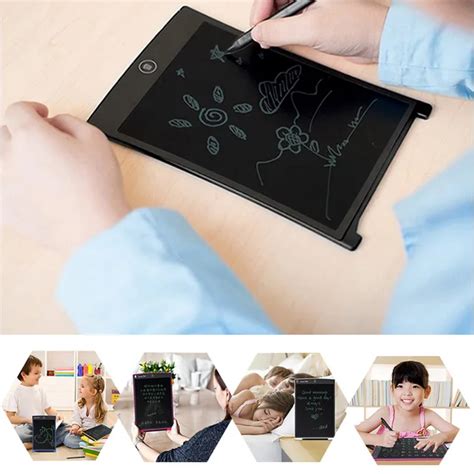 8.5/12 Inch Portable LCD Handwriting Board With Pen Electronic Writing Pad Drawing Tablet ...