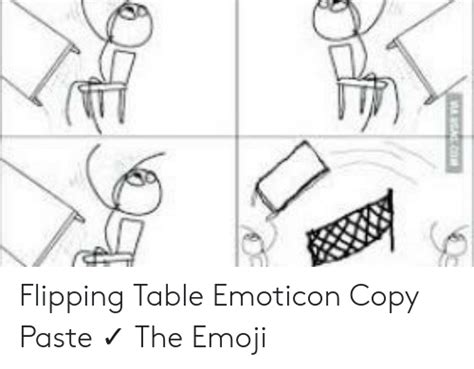 8 Photos Flipping Table Emoji Copy And Paste And View - Alqu Blog