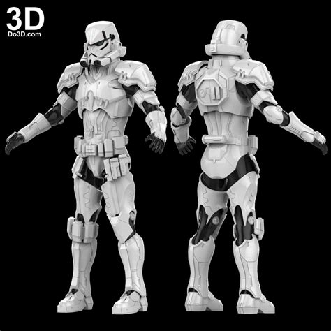 3D Printable Model: Variant Star Wars Stormtrooper Full Body Armor Suit | Print File Format: STL ...