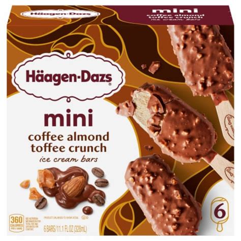 Haagen Dazs® Coffee Almond Crunch Mini Ice Cream Bars, 6 ct - Fry’s Food Stores