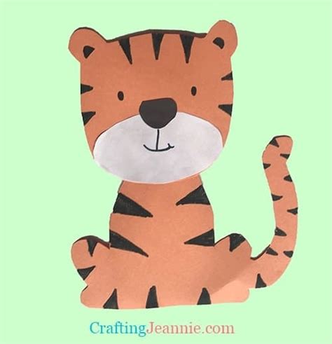 Tiger Crafts For Preschool