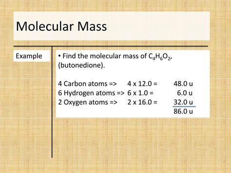 PPT - Atomic Mass & Molecular Mass PowerPoint Presentation, free ...