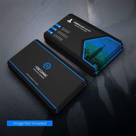 Dark Creative Business Card Template – GraphicsFamily