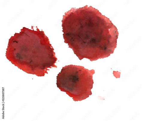 Blood Splatter Smear Stain Overlay Isolated on White Background Stock ...