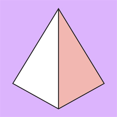 Isometric tetrahedron. Geometric shape. 11001781 Vector Art at Vecteezy