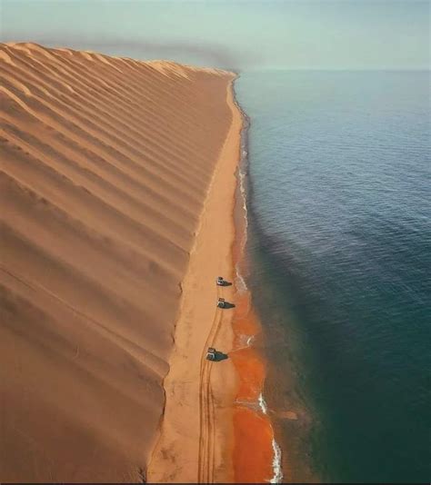 This is Namibia,where the desert meets the ocean - 9GAG