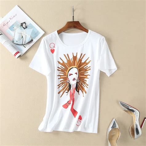 Aliexpress.com : Buy High Fashion T Shirts Women White T Shirt Women ...