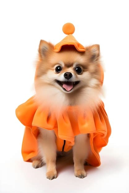 Premium AI Image | Cute Pomeranian wearing a halloween costume