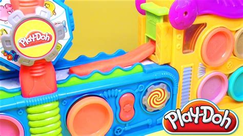 Play Doh Fun Factory Play Doh Mega Fun Factory Playdough Hasbro Toys Review - YouTube