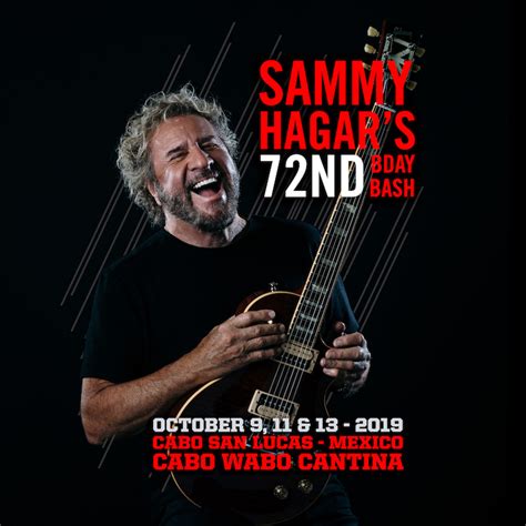 SAMMY HAGAR - 72nd birthday bash in Cabo announced - see the details ...