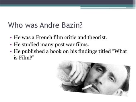 Andre bazin genre theory