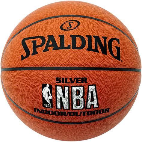 Spalding NBA Silver Indoor/Outdoor Basketball - Sweatband.com