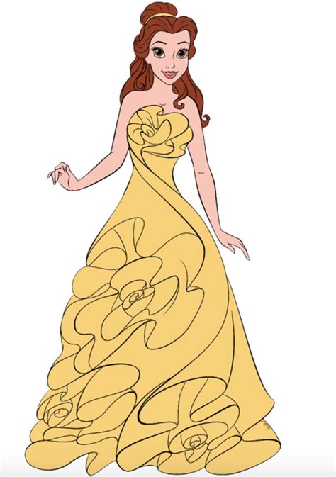 Belle in her new and beautiful golden yellow dress | Disney beauty and ...