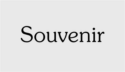 Souvenir free font