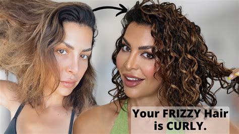 Your FINE FRIZZY hair is WAVY/CURLY and you have no idea… - YouTube