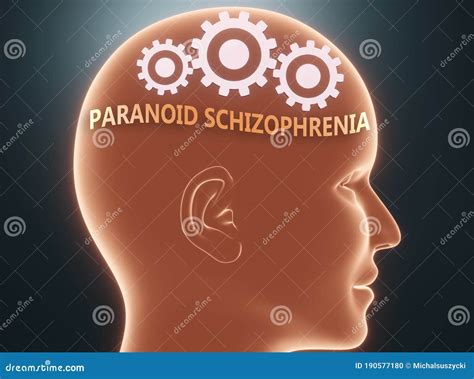 Paranoid Schizophrenia And Painful Human Condition, Pictured As A ...