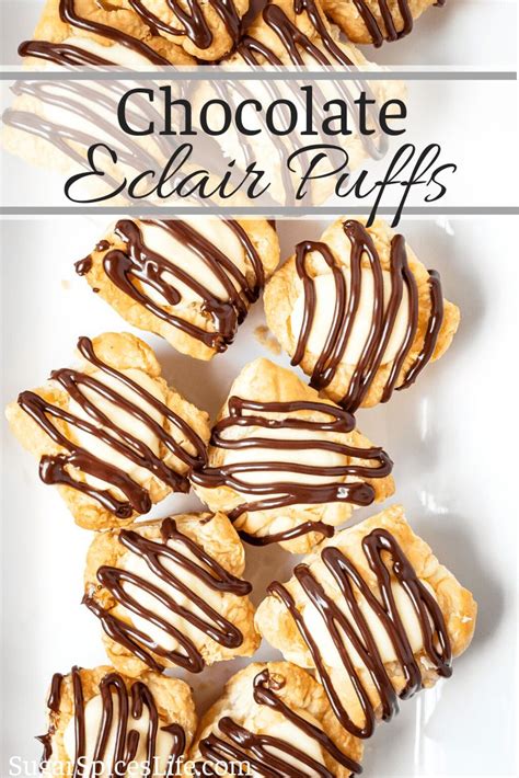 Chocolate Eclair Puffs | Recipe | Puff pastry recipes dessert, Sweet puff pastry recipes ...