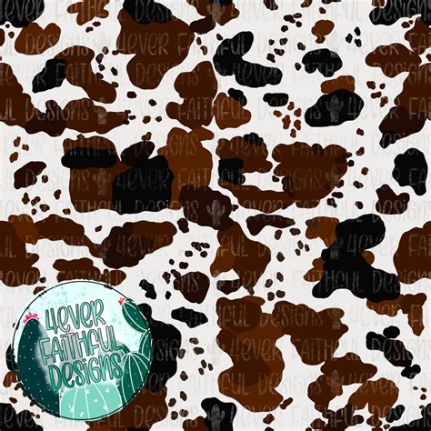 SEAMLESS Multi-colored Cow Print Cowhide Digital Paper Cute - Etsy