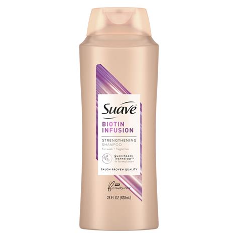Suave Professionals Biotin Infusion Strengthening Shampoo Hair ShampooFor Fuller-Looking Hair ...