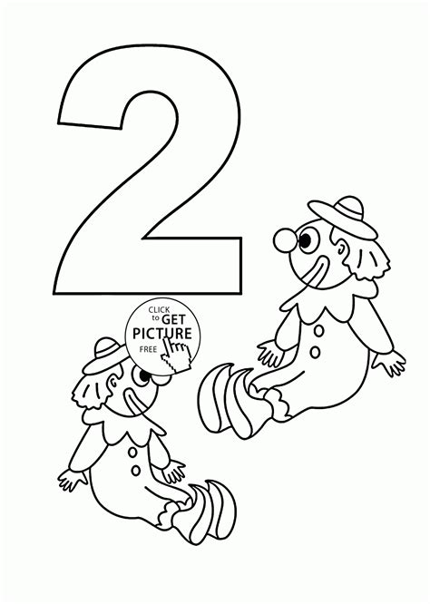 Number 2 Coloring Page | Color by Number Printable